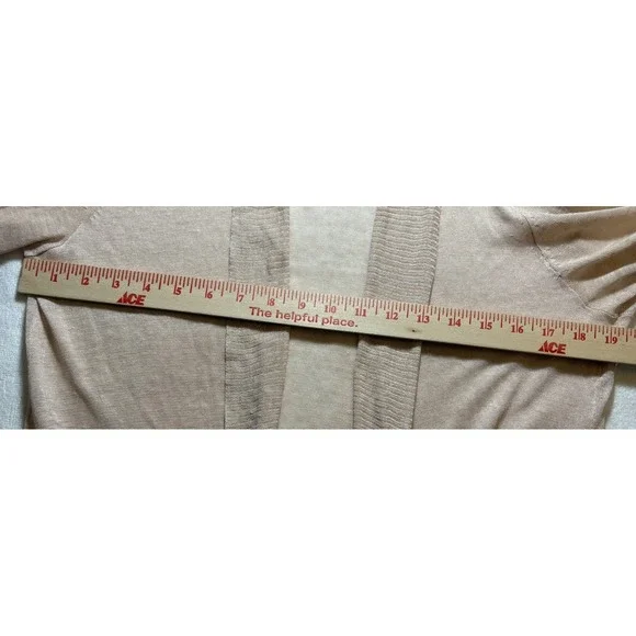 Eileen Fisher Cardigan Women Blush Open Front Asymmetric Cascade 41" Long - Picture 4 of 5